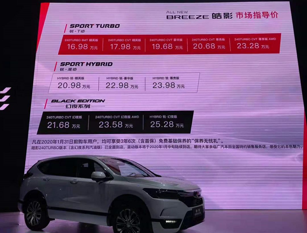 广汽本田皓影上市,合资紧凑级suv再迎新贵,19.68万元那款最值得买