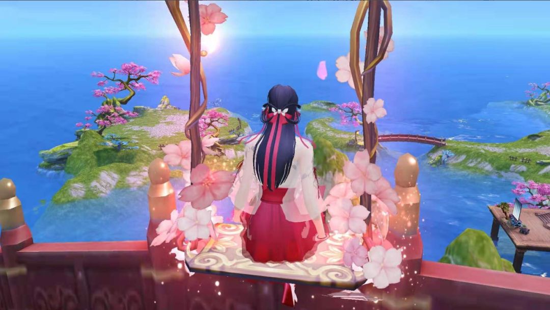 郁郁葱葱那时候甄嬛正在荡秋千皇上和甄嬛在花园中相遇在《甄嬛传》里