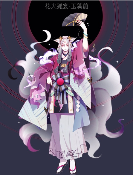 阴阳师百绘罗衣优秀作品你喜欢女装还是男装玉藻前