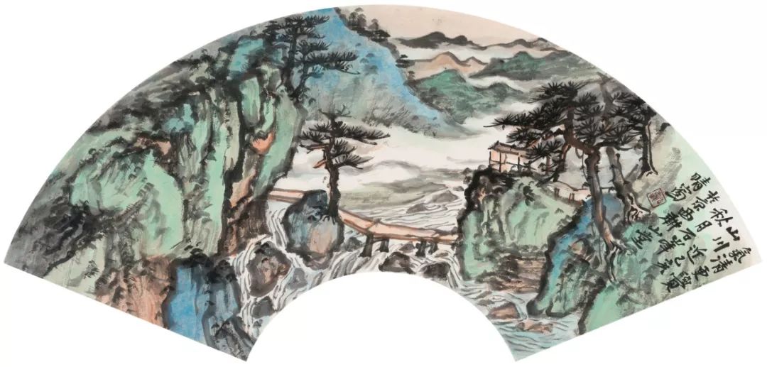 作者:石峰名称:气清更觉山川近尺寸:31cm×66