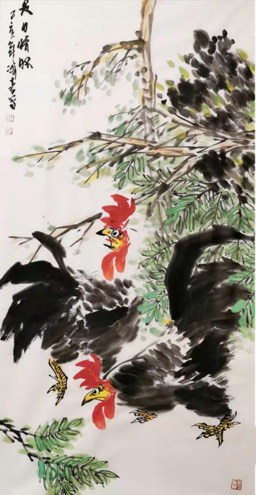 中国画鸡大家王泽喜