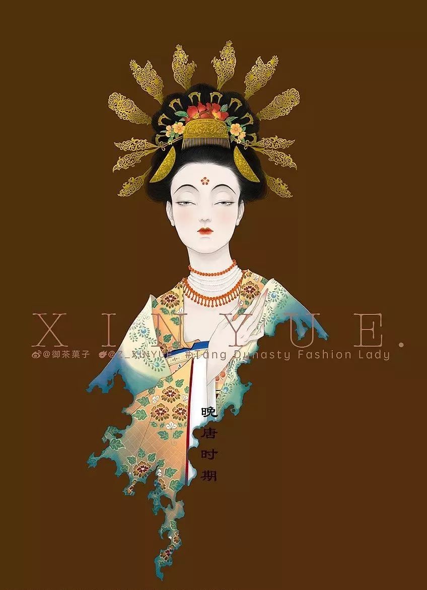 插画师笔下的大唐女子图鉴美绝了