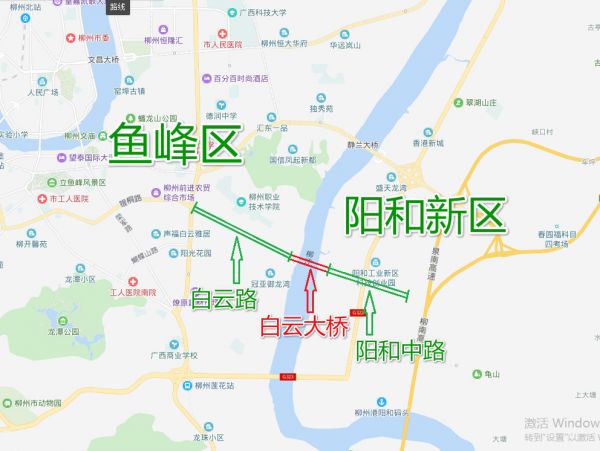 白云大桥区位示意图近日,柳州公共资源交易服务中心网站公布了鱼峰区