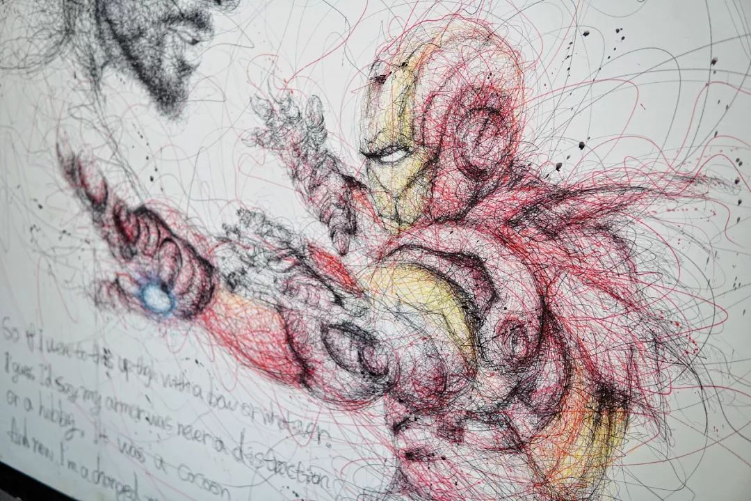 90后插画师用一团乱线画出哪吒凭借手绘吸引陈冠希亲自帮他站台