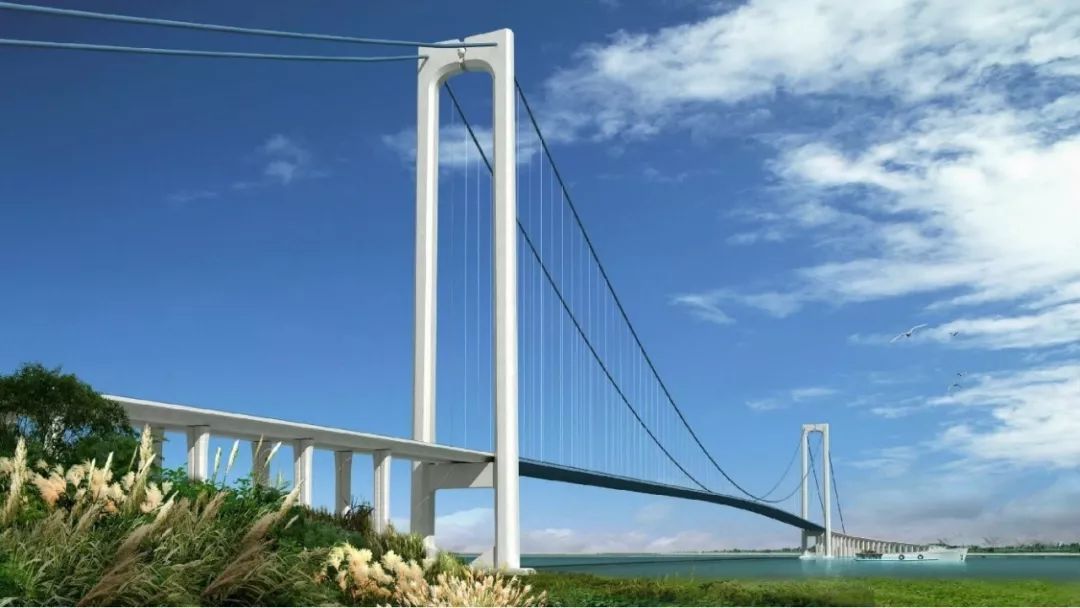 龙潭过江通道跨江主桥为主跨1560米单跨吊钢箱梁悬索桥,二公局承建的