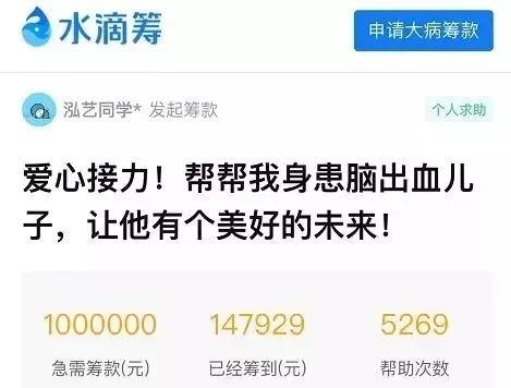 1辆车,家里生活富足,养猫养狗,却还通过水滴筹筹款,脑出血花费大概十