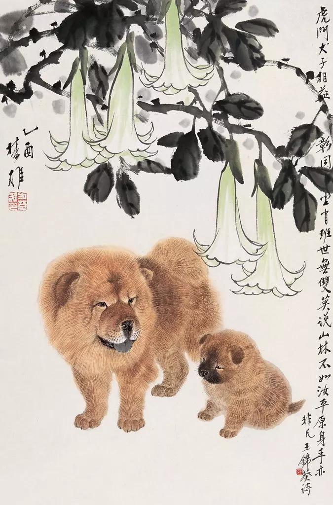 一大波国画小动物母猴怀里的小猴子太萌了