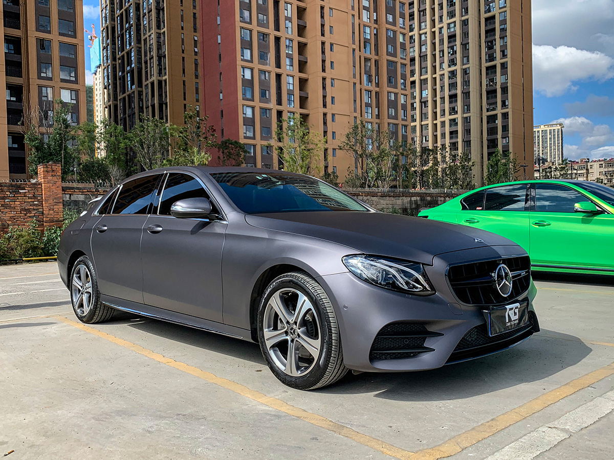 奔驰e260车身改色rg瑞集改色膜云南昆明加盟店出品