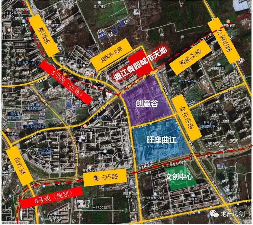 产业区双地铁商业旁30万㎡综合体接棒曲江硬核资产