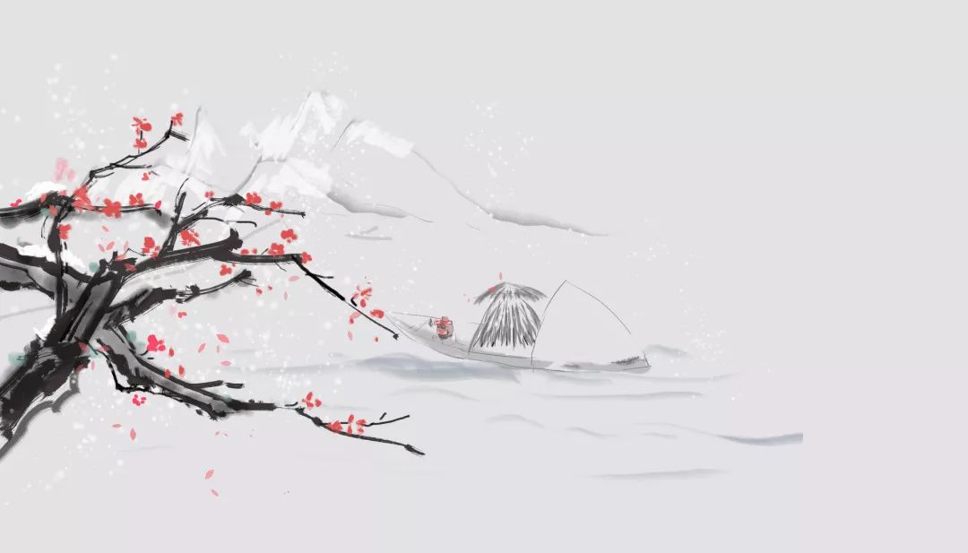 孤舟蓑笠翁独钓寒江雪