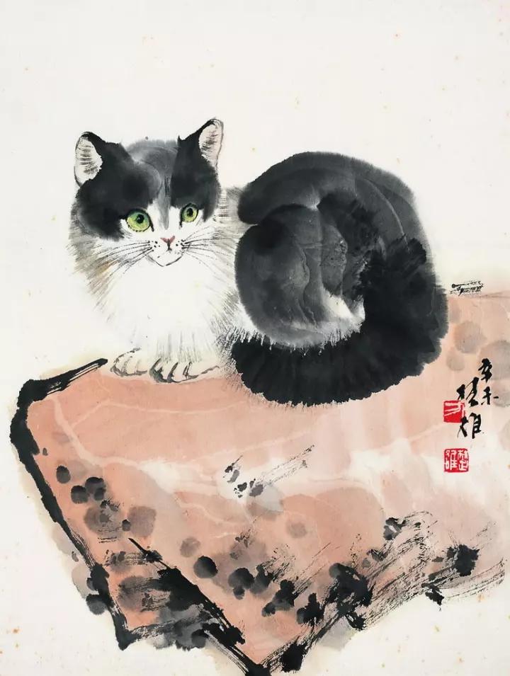 一大波国画小动物母猴怀里的小猴子太萌了