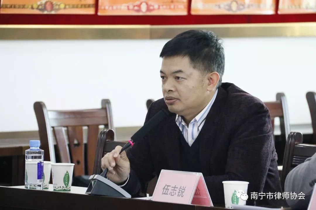 蓝斌发言)(南宁市律师协会公益委员会副主任王庆波发言)(南宁市律师