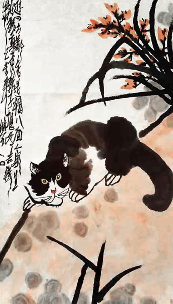 画家劳石花鸟画作品欣赏