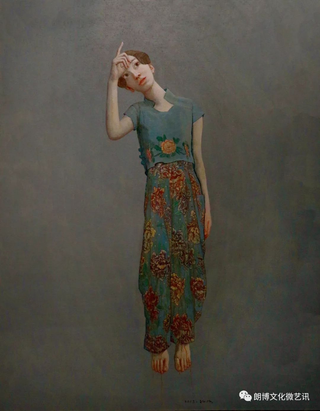 孙洛 作品《天空》180x140cm廖剑华 作品《好日子》160x110cm李柳燕