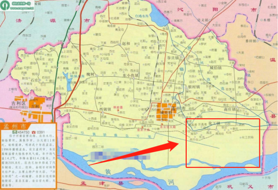 孟州市地图高清版图片