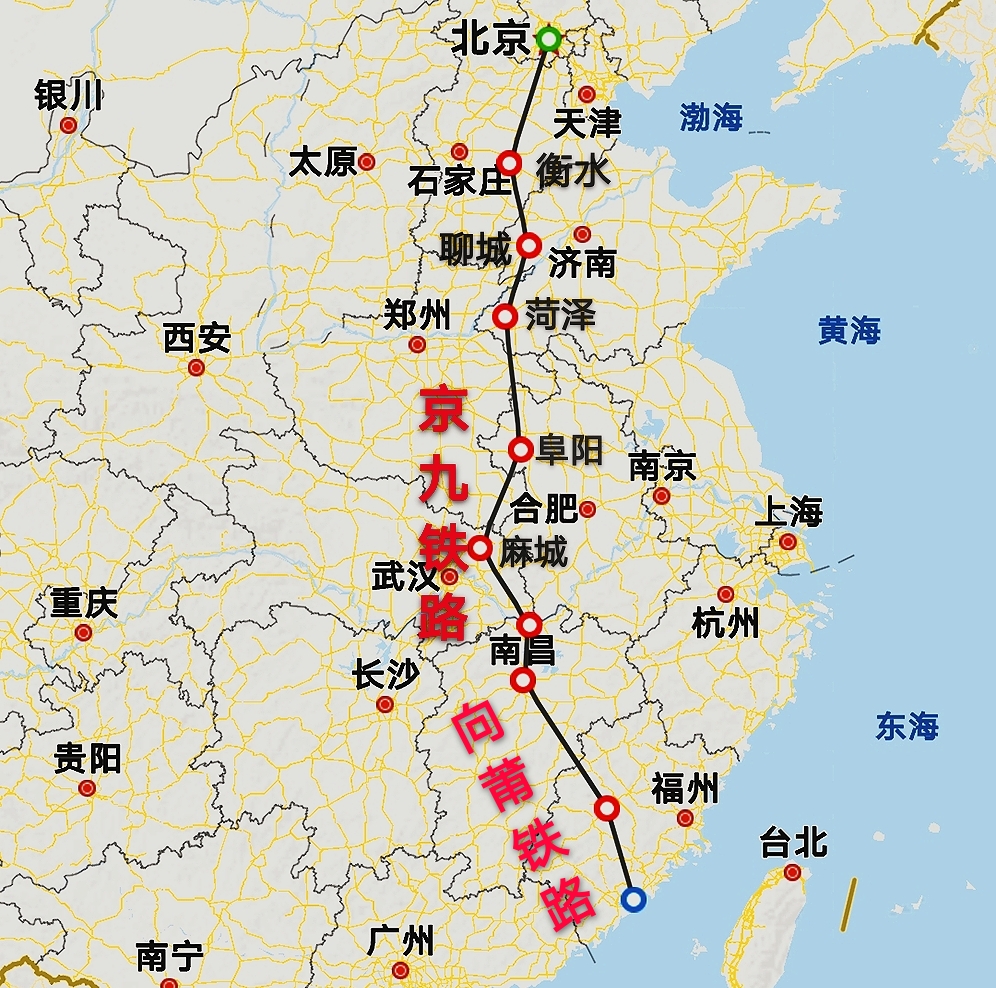 京九铁路信阳段地图图片