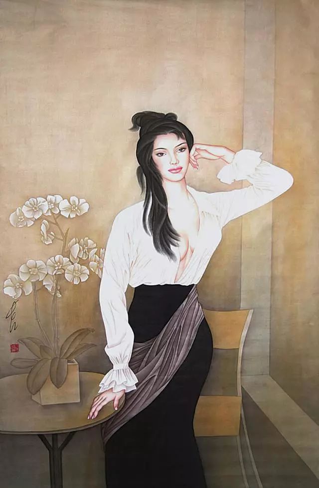 冯长江工笔重彩画作品欣赏