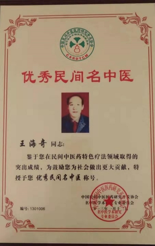 中医名家王海奇—专家百科—中国行业专家人才数据库