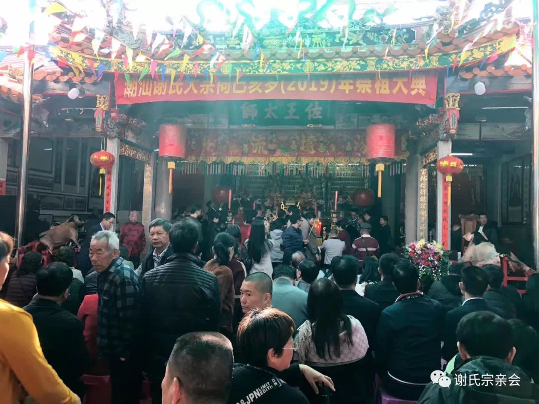 头条关注潮汕谢氏大宗祠2019年隆重的祭祖活动