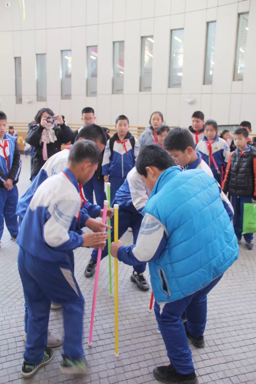 静海区双塘镇杨学士小学的同学们来我馆进行课外实践