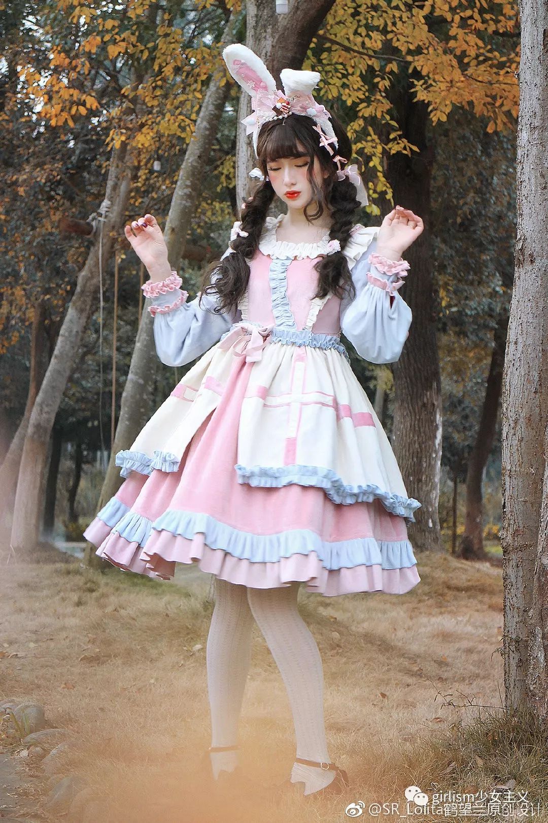 冬季必备丝绒lo裙保暖又可爱美丽又高级