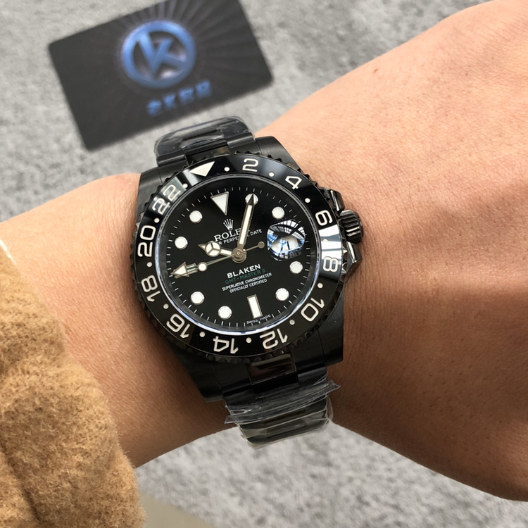 老k谈表【第223期】劳力士腕表格林尼治改装后的全黑黑武士效果