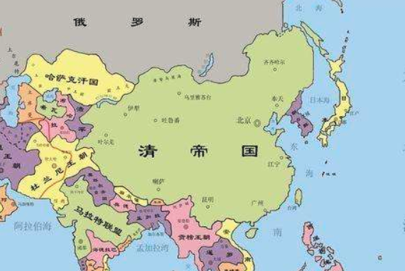 明朝的350万平方公里足足扩张到了1453万平方公里的宏伟版图,那么清朝