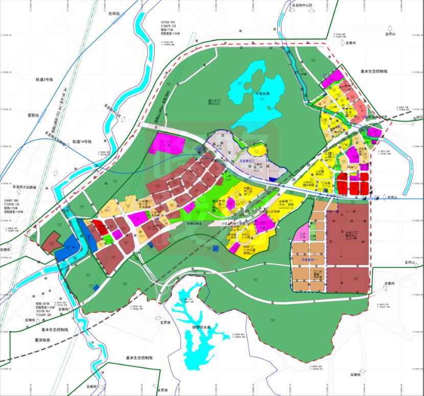 深圳东部来了新规划龙岗南约法定图则修编草案公示