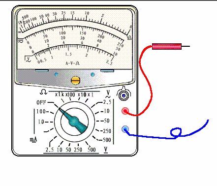 7,用指针式万用表测量直流电流的方法测量之前先调零,量程选择要适中