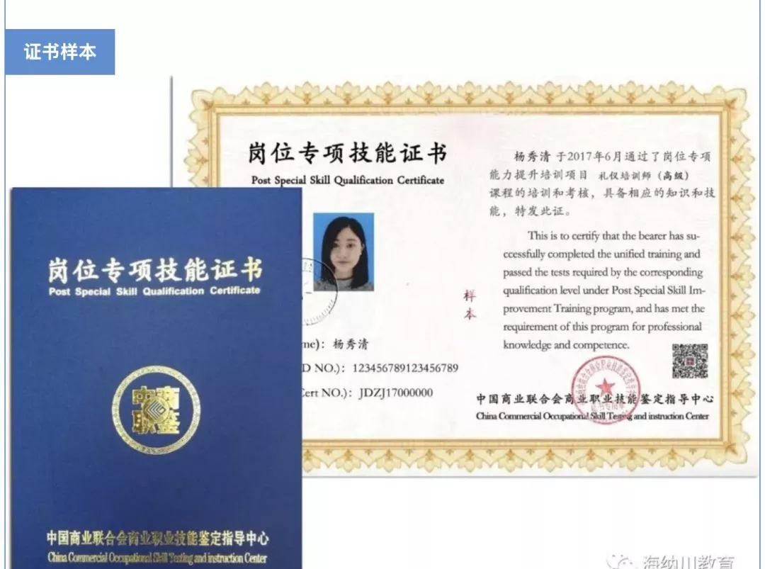 国际礼仪培训师资格证图片