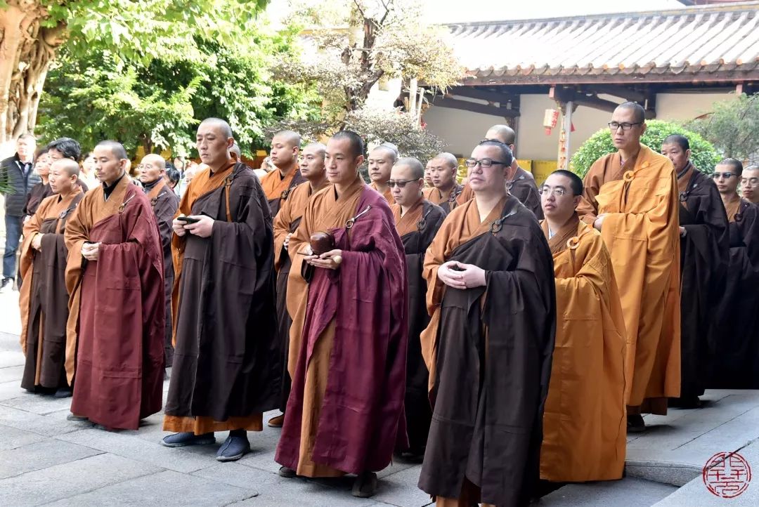 潮州开元镇国禅寺今日举行2019年冬季水陆法会熏坛洒净仪式