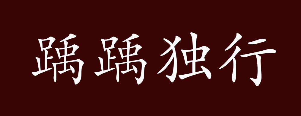 踽踽独行的出处,释义,典故,近反义词及例句用法 - 成语知识