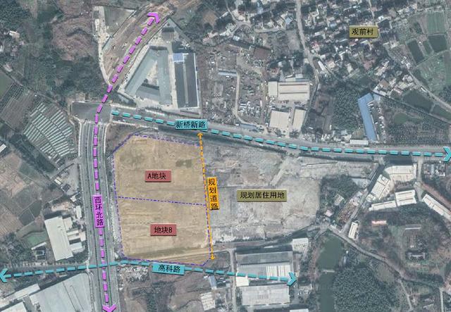 工程规划方案公示啦人才公寓房(长租房)位于新桥新路和西环路交叉口的