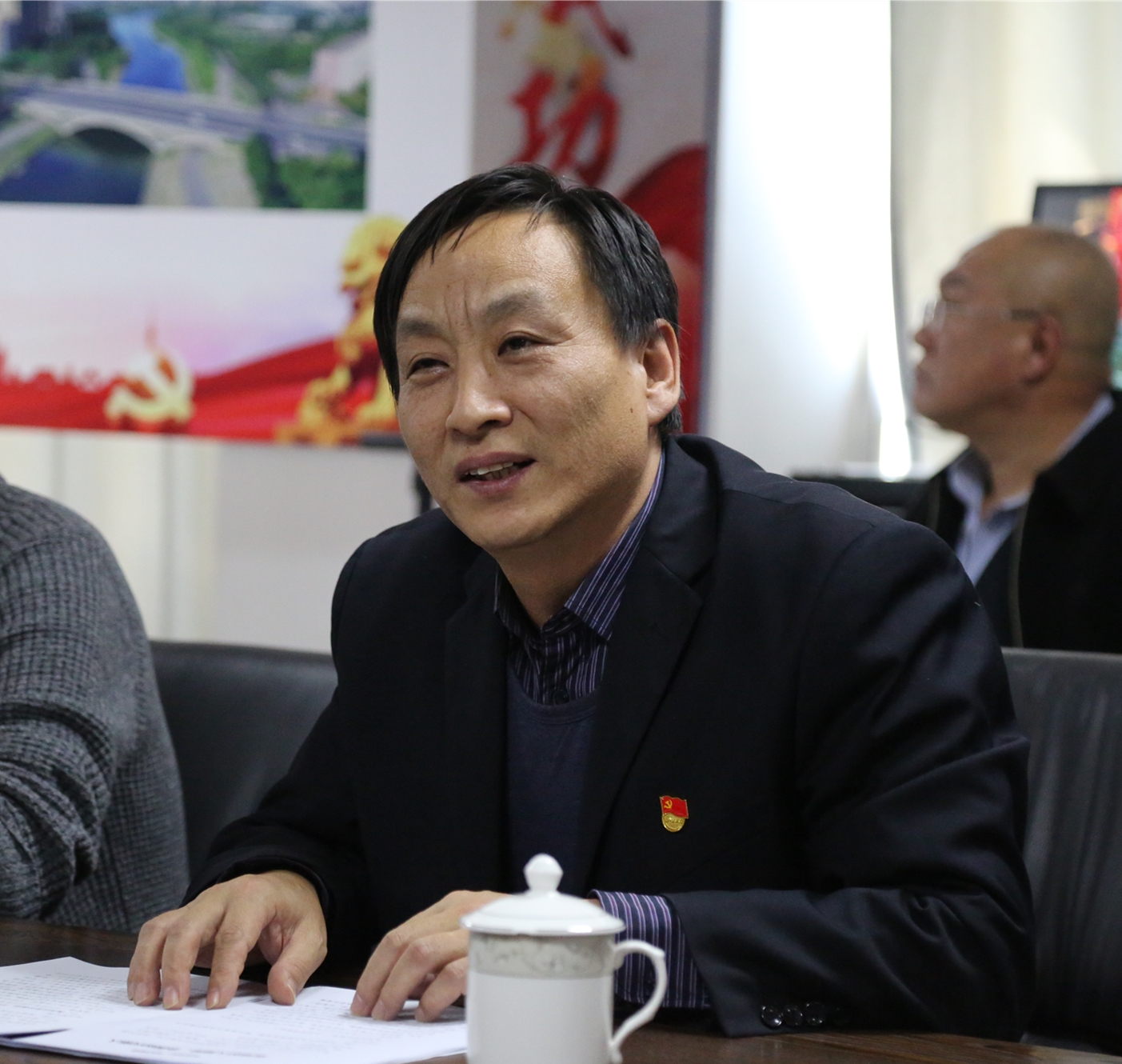 衡水景和公司党支部邀请"道德模范"讲党课_史振平