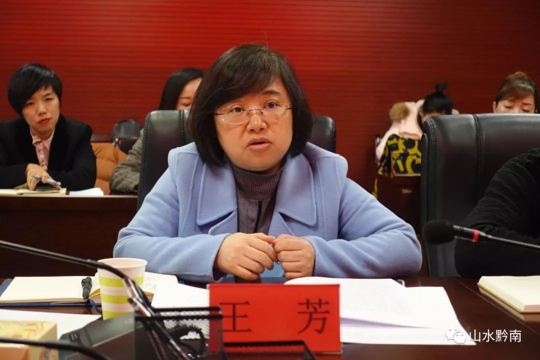 州委常委,宣传部部长,统战部部长王芳讲话调研组要求,黔南州要以举办