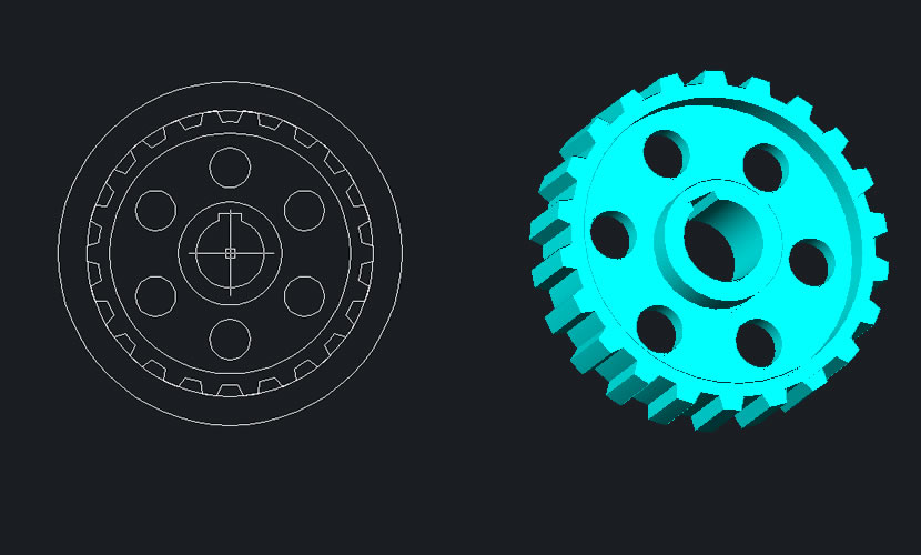 没见过这么详细的cad实例教程手把手教学如何画立体齿轮