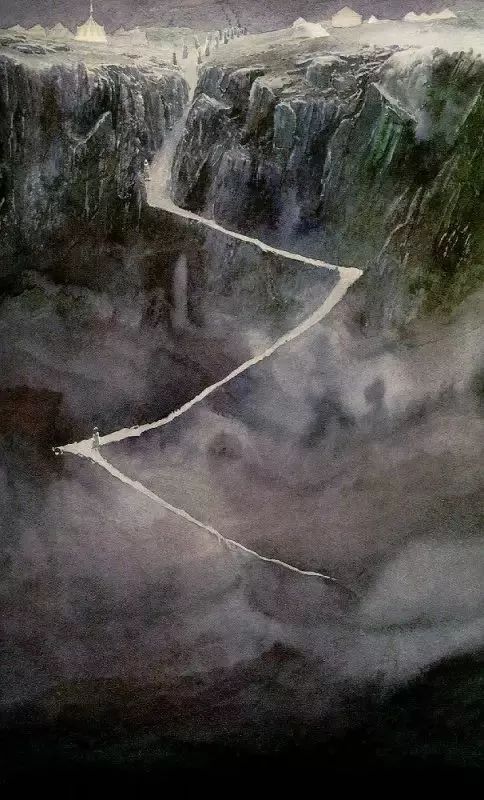 看过这121张绝美《魔戒》插画,迄今才发现电影里很多是假的_艾伦·李