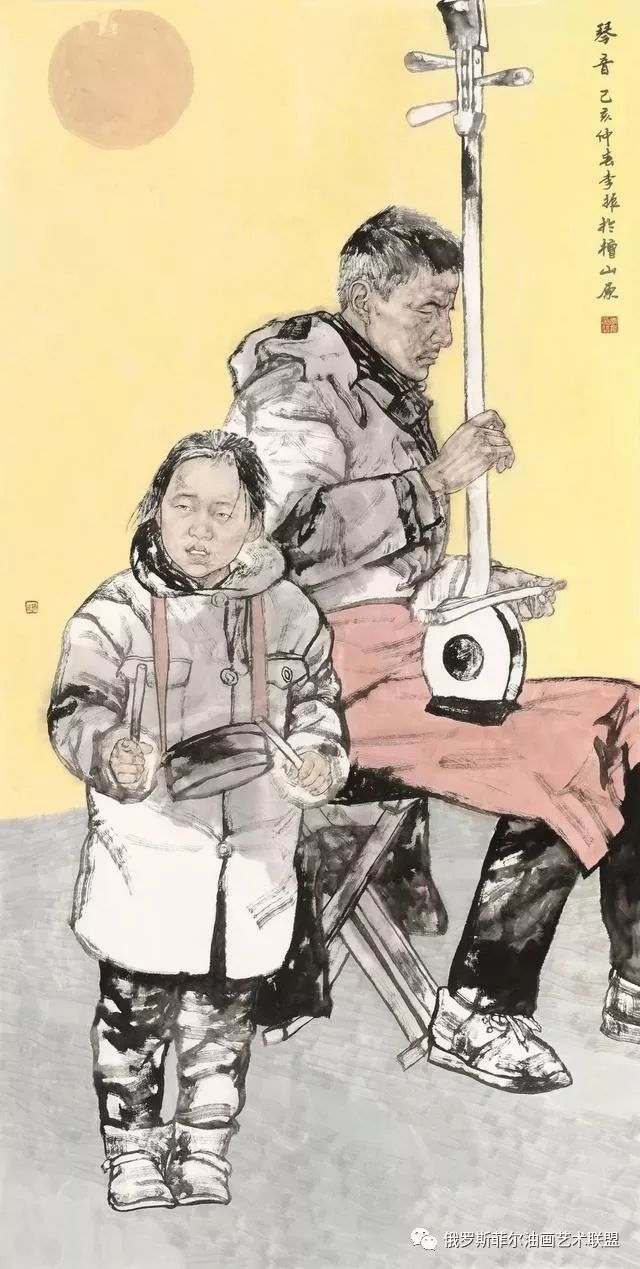 中国美术家协会会员李振人物画作品欣赏