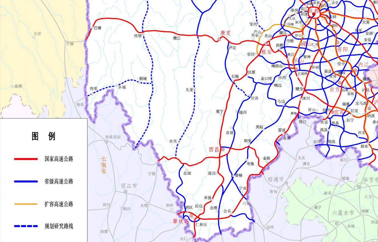 四川沿江高速公路线路图片