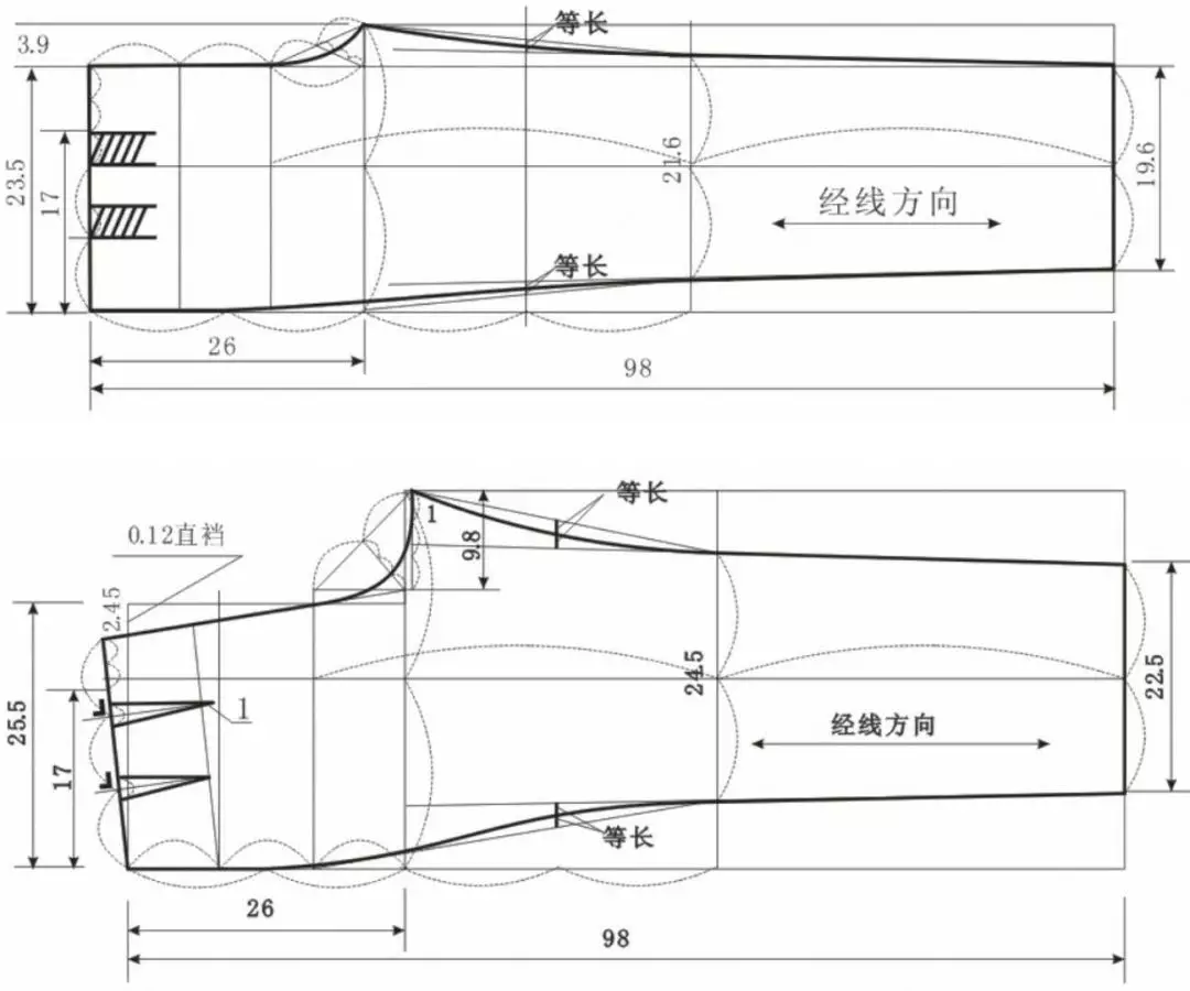 男女西裤的制版公式和制版图才智服装制版