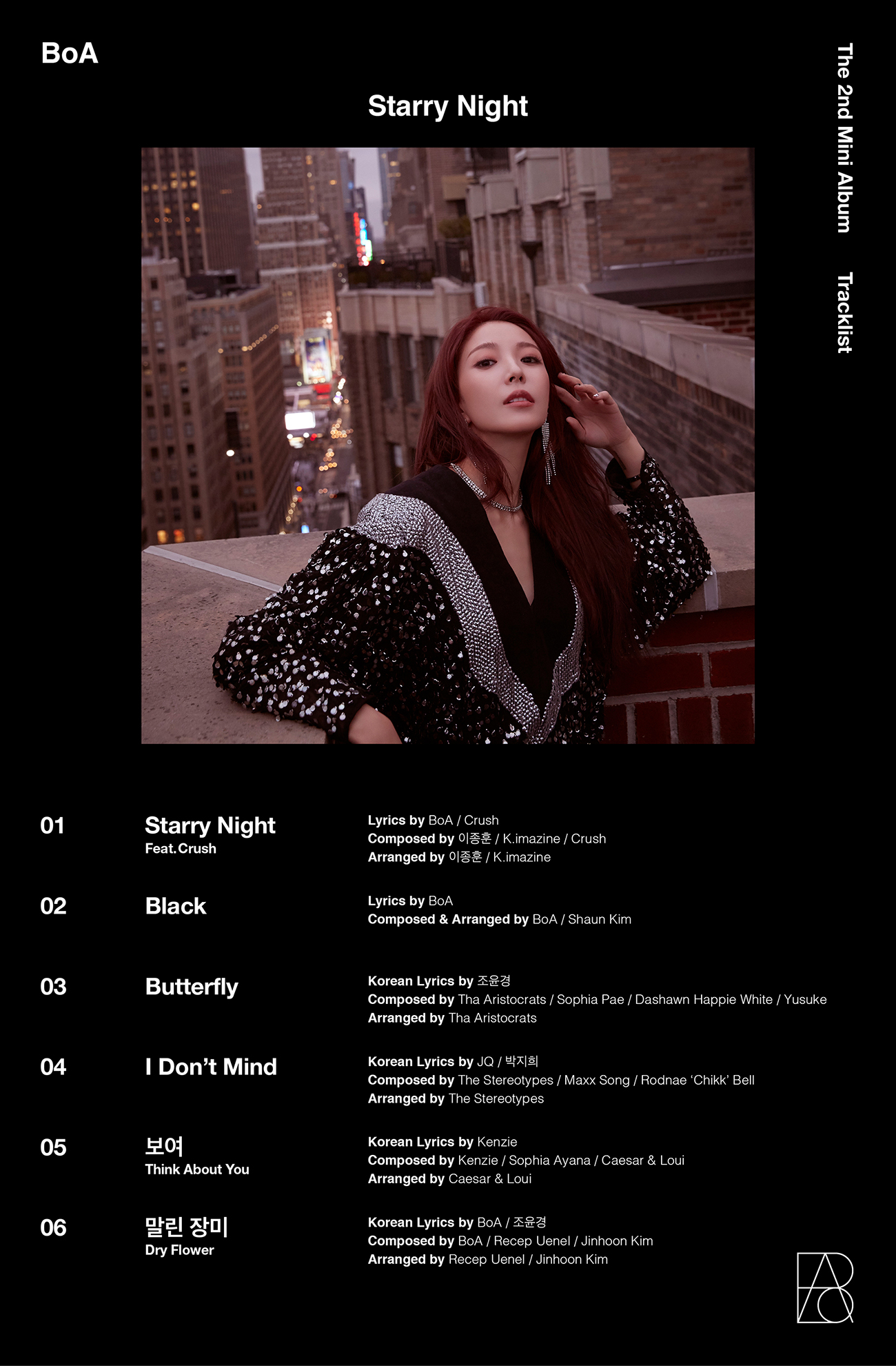 boa迷你2辑starrynight曲目列表公开引发热议