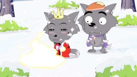 灰太狼夫妇又在秀恩爱一块饼干被推来推去直到那位大人出现