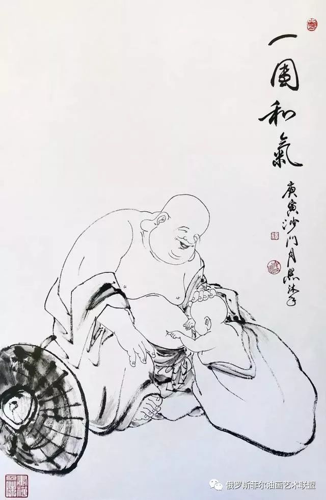月照上人,字兆德,当代杰出的禅画艺术传承与光大者