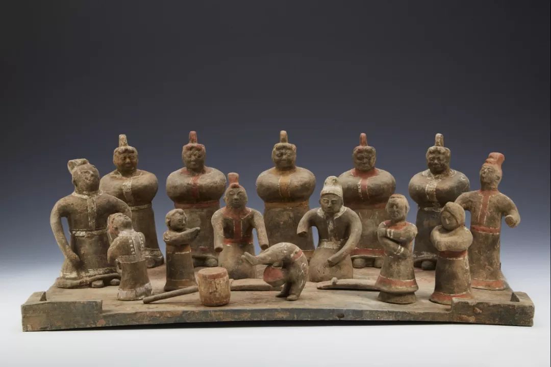 好博器说第二十二期汉彩绘乐舞杂技俑