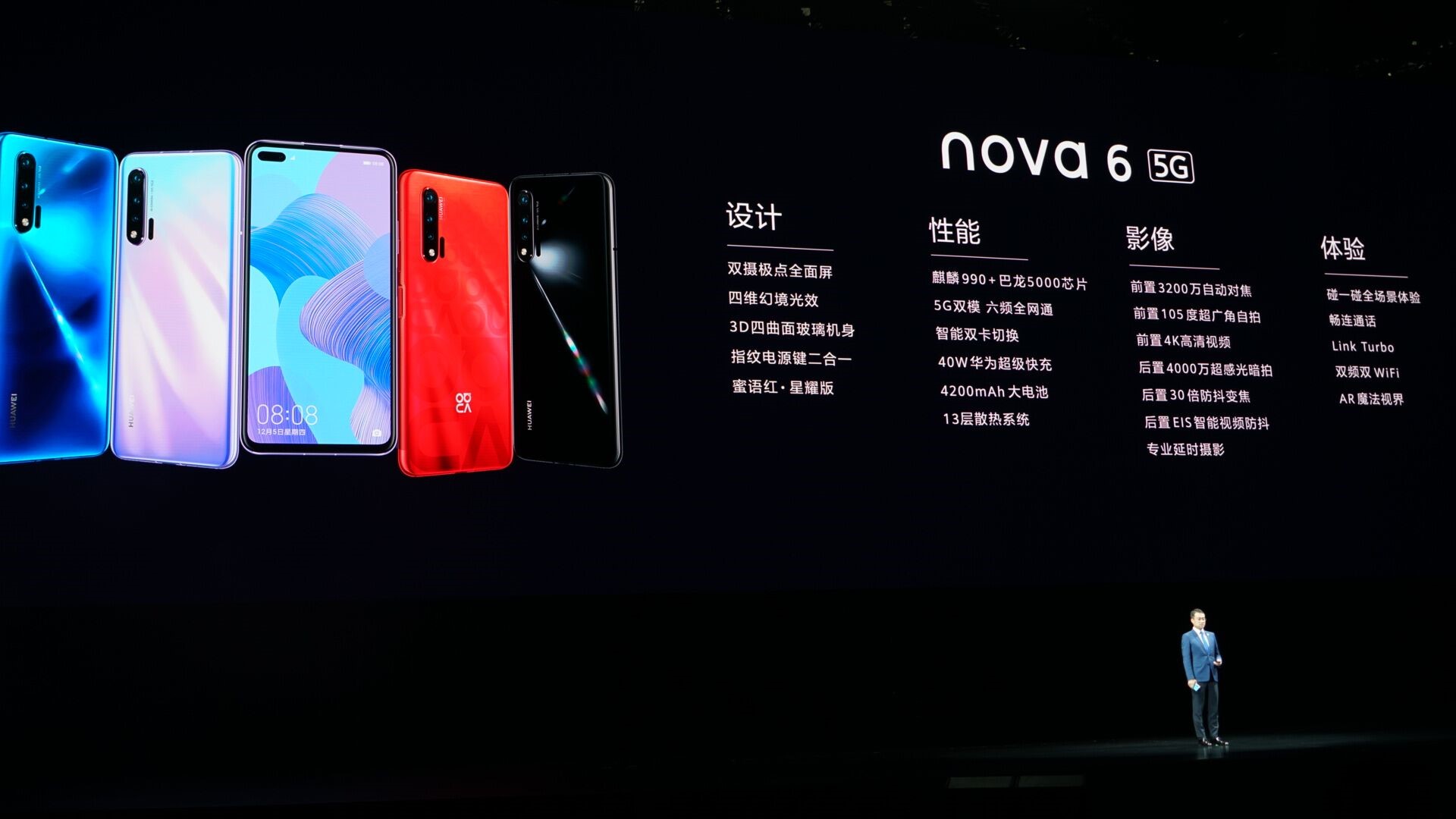 年轻人的首款5g潮流自拍手机02华为nova6025g玩不一样