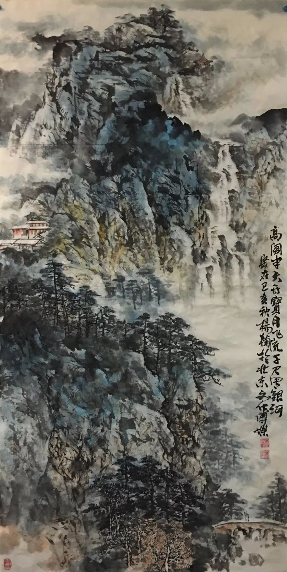 汲古融今画家杨楠山水画作品赏析