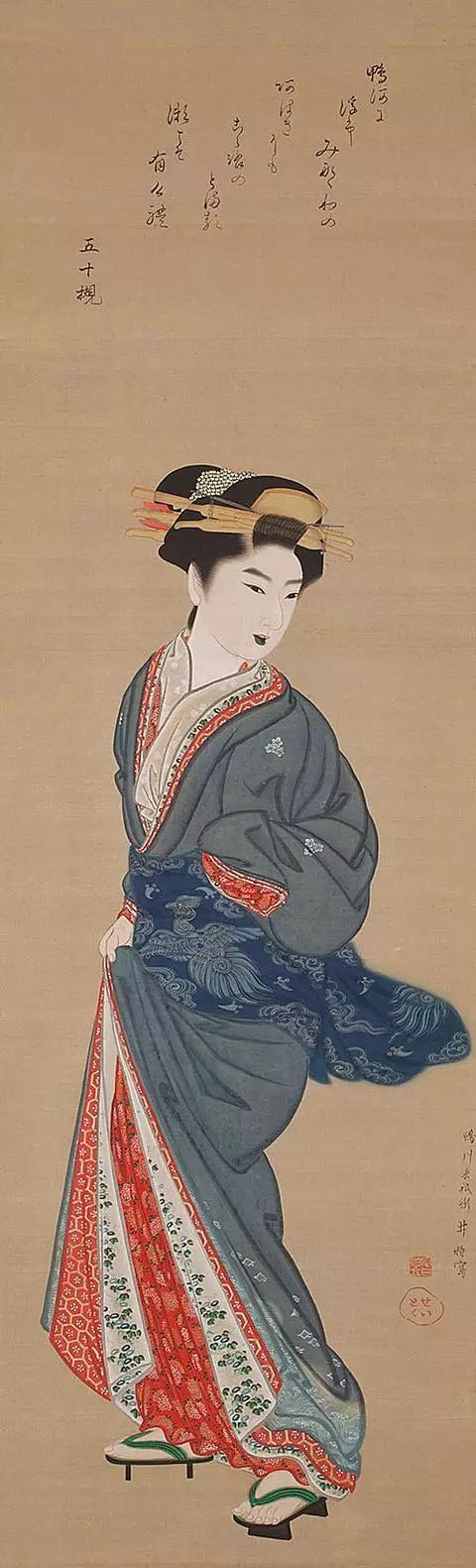 肉笔浮世绘美人:日本艺术家眼里的艺伎生活