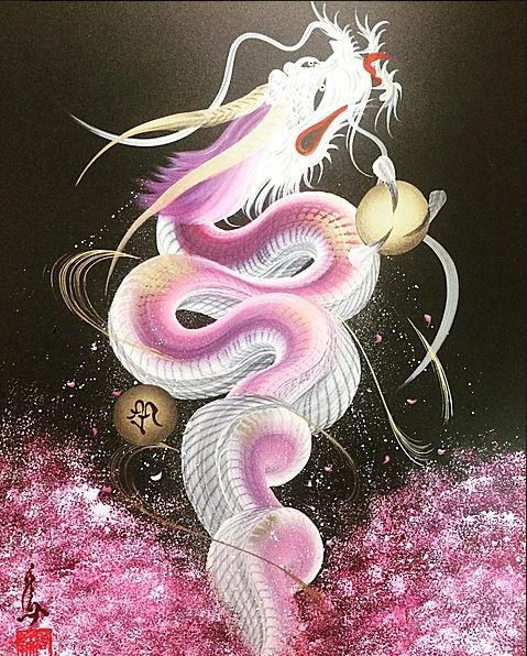 左边跟我一起画个龙画一笔10万中国截图技艺却在日本发