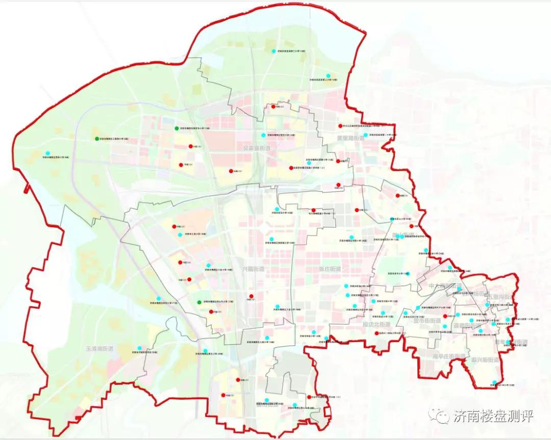 长清区幼儿园布局图长清区小学布局图长清区中学及其他教育设施布局图