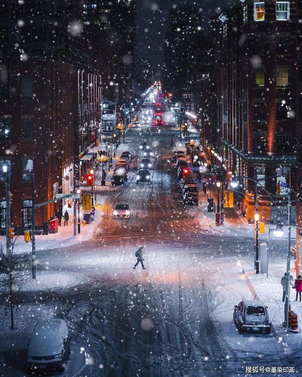 原创当雪景遇见夜色夜晚雪景的6个拍摄技巧把下雪天玩出新创意